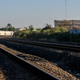 A freight train travels through Houston on September 14, 2022 in Houston, Texas.